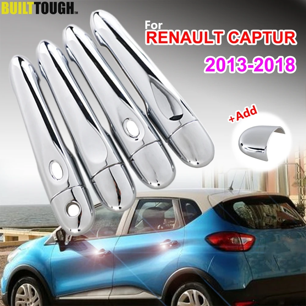 9 шт./компл. крышка ручки двери для Renault Captur Samsung QM3 хромированная отделка 2013 2014 2015