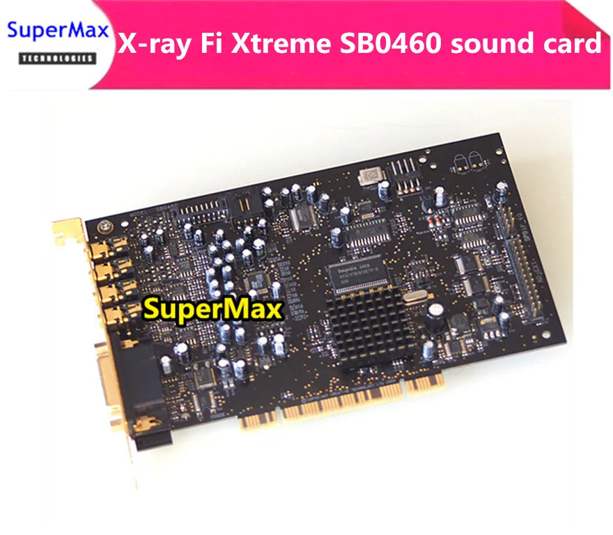

Original X-ray Fi Xtreme Music SB0460 sound card 7.1 soundcard DTS decoding, gold-plated HIFI enthusiast necessary