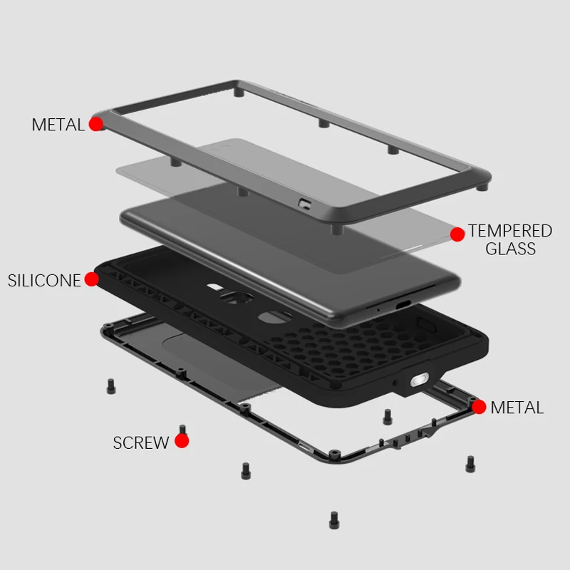 Роскошный защитный ударопрочный чехол на 360 градусов для Sony Xperia XZ3 XZ2 Compact XA2 XA1 XZ1 X XZ