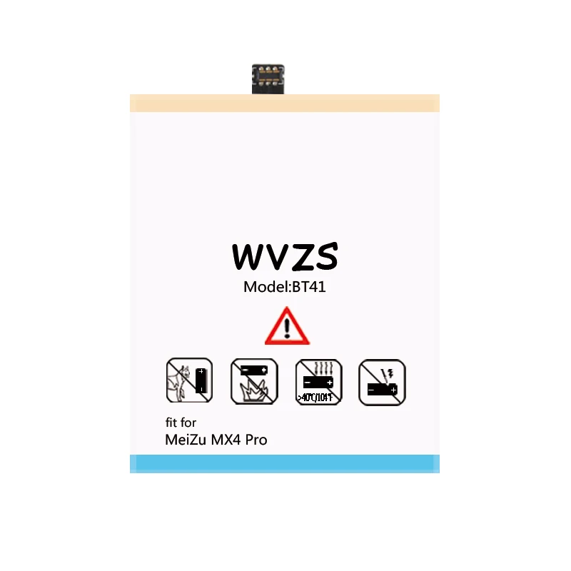 Wvzs 3900 мАч литий полимерный аккумулятор Батарея BT41 для Meizu MX4 Pro замена