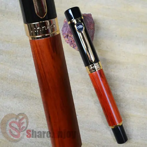 JINHAO 650 черная шариковая ручка из розового дерева|pen 0.1|pen roller ballpen ball pen |