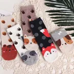 Fashion Korean Creative Socks Women Cotton Thin Heap Heap Solid Color Socks for Women Meias Gift Cut Fuzzy Socks Plus Size
