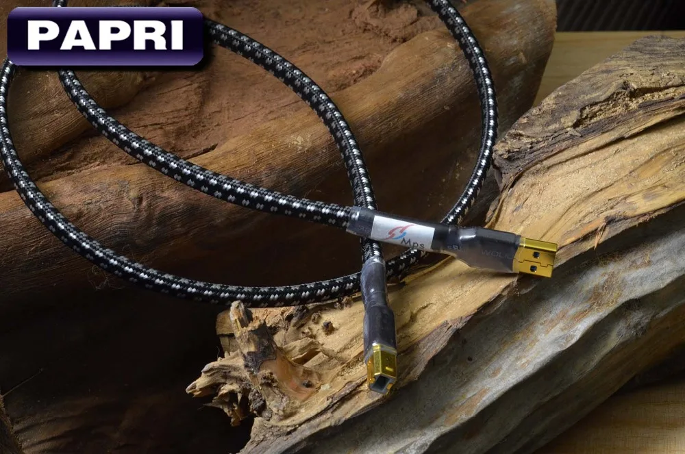 PAPRI MPS HD-770 разъем USB позолоченный штекер 99.9997% OCC+ посеребренный кабель для передачи данных аудио кабель провод HiFi для DAC PC