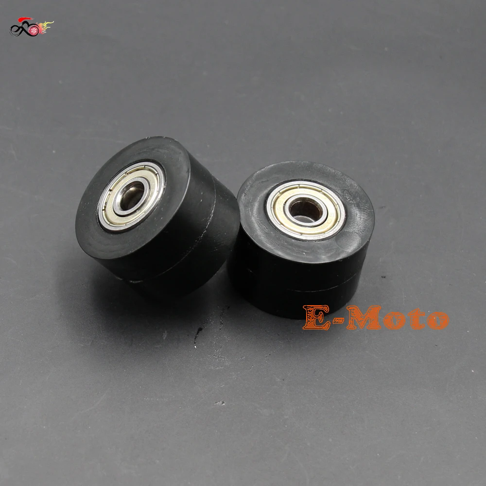 Черный 8 мм Цепной натяжитель ролика шкив руководство ДЛЯ CRF YZF РМЗ KLX Kayo мотоцикл