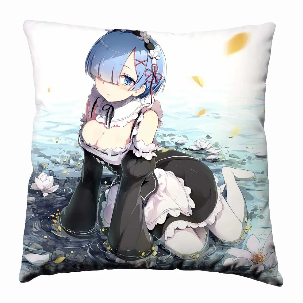 9 Аниме Манга Re Zero kara Hajimeru Isekai Seikatsu подушка 40x40 см наволочка сиденье постельные принадлежности Подушка 010 - Цвет: 9