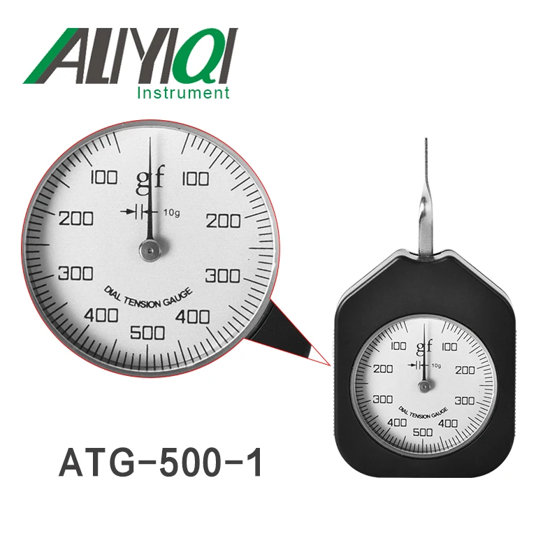 Dial Tensionmeter Medidor de Tensão Atg5001 Tensiometro Ponteiro Único 500g Instrumentos de medição de força