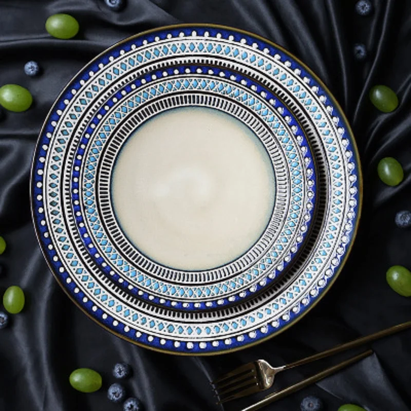 

Creative Western food Porcelain dinner set ceramic Dinner plate salad plate Steak Dish Tableware