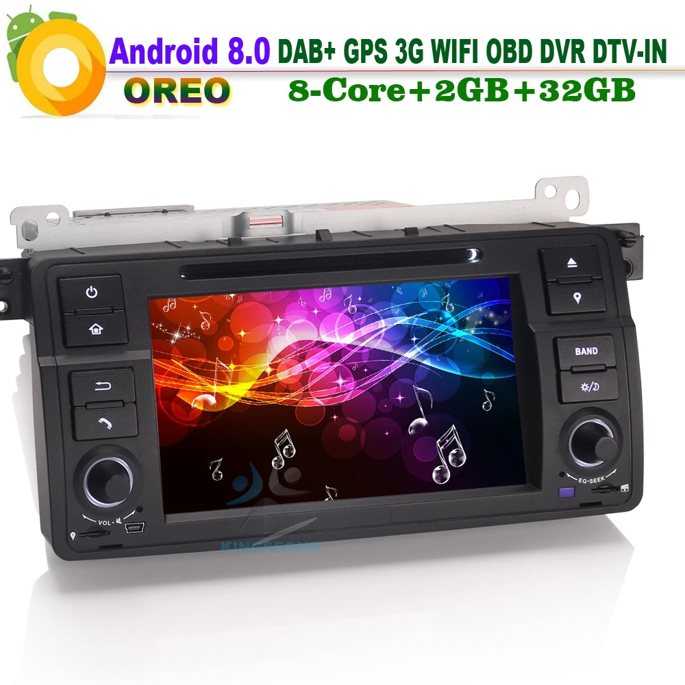 8 ядер Android 0 DAB + DVD SatNav GPS WiFi 3G CD SD RDS AUX OBD CAM IN DVR автомобильный Радио плеер для BMW E46 3er