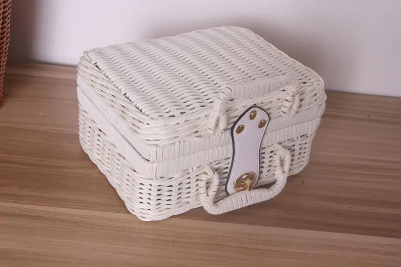 Винтажный ротанговый Плетеный уличный дорожный багажник ручной работы