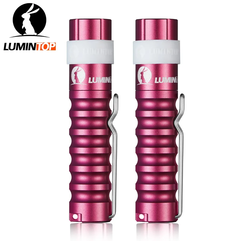 LUMINTOP 2 шт. Красочный мини червь фонарик 110 люмен AAA брелок с зажимом Cree