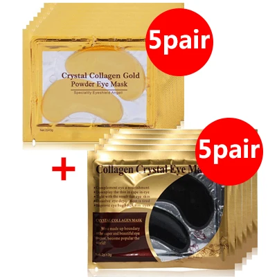 10pair style 13 24K Золотая Сыворотка для лица, маска для глаз, патчи под глазами, темные круги, отечность, против старения, коллаген, маска для глаз, подушечки для глаз - Цвет: 10pair style 13