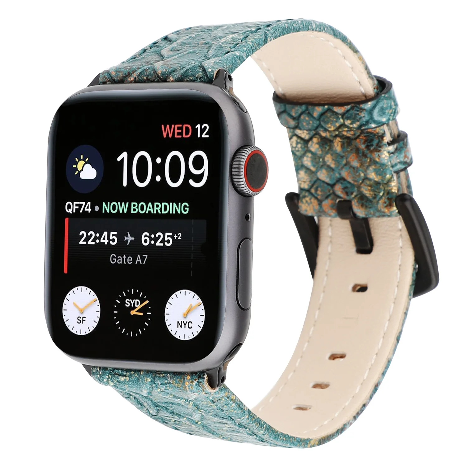 Ремешок для Apple Watch 38 мм 42 мм 40 мм 44 мм кожаный браслет ремень для iWatch Группа серии 4 3 2 1 ремешок змеиная кожа стиль ремешок для часов