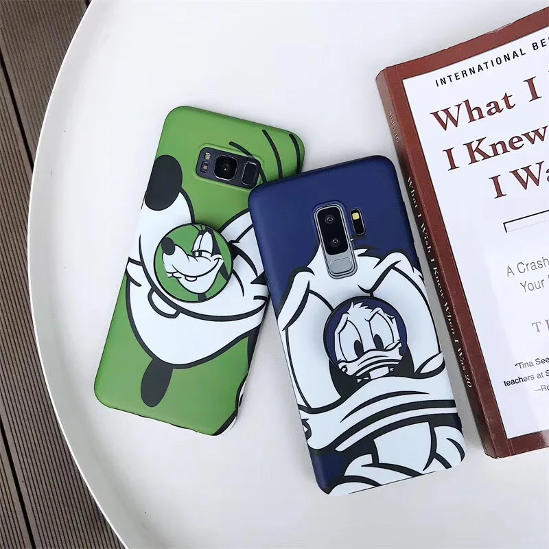 Чехлы с забавными рисунками Дональда Дака для samsung Galaxy S8 S8plus S9 S9plus Note8 Note9 Мягкий