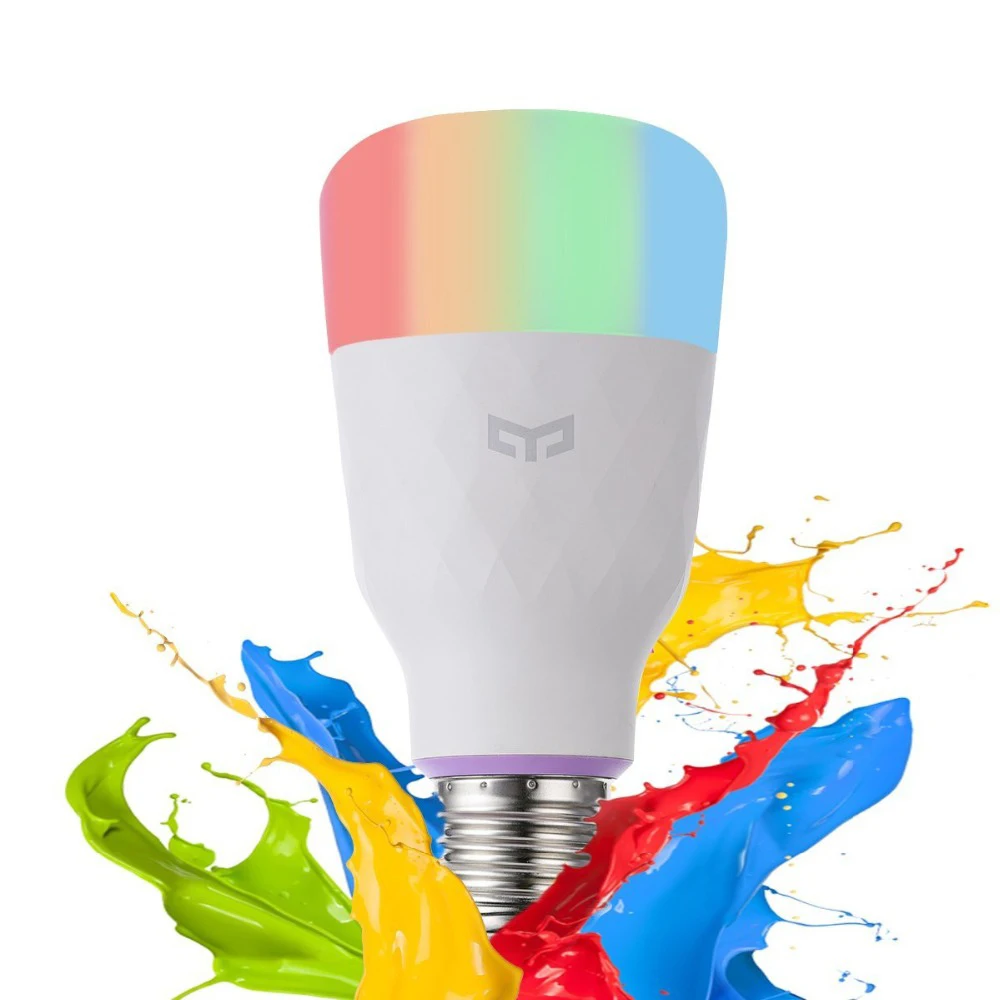 Светодиодная лампа для умного дома Xiaomi Youpin Yeelight RGB E27 800 люмен|Смарт-гаджеты| |