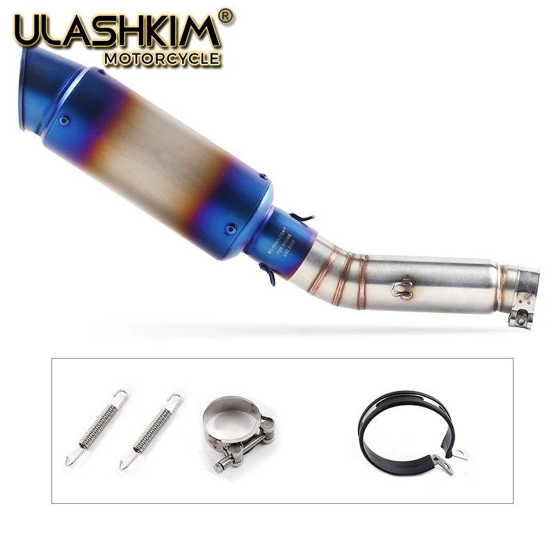 

Motorcycle Exhaust Muffler Pipe Link middle Pipe Slip On For HONDA CBR400 CB500R CBR500R 2013-2015 CB400X CB500X 2013-2016 Q