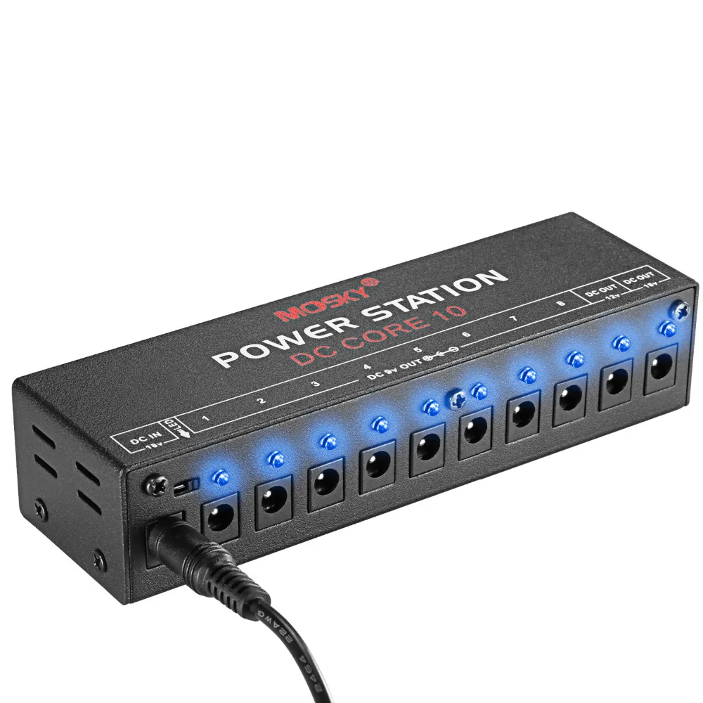 Блок питания для педали гитарных эффектов 10 изолированных выходов (8 потоков