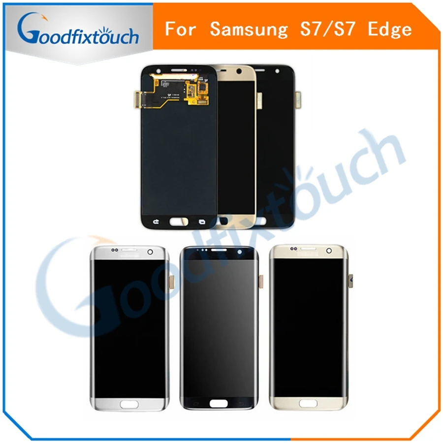 ЖК-дисплей с сенсорным экраном и дигитайзером в сборе для Samsung Galaxy S7 Edge G935 G935F