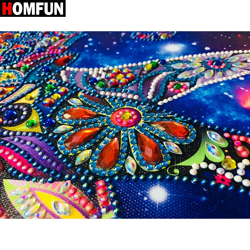 Алмазная живопись HOMFUN особой формы слон сделай сам алмазная вышивка животное 5D