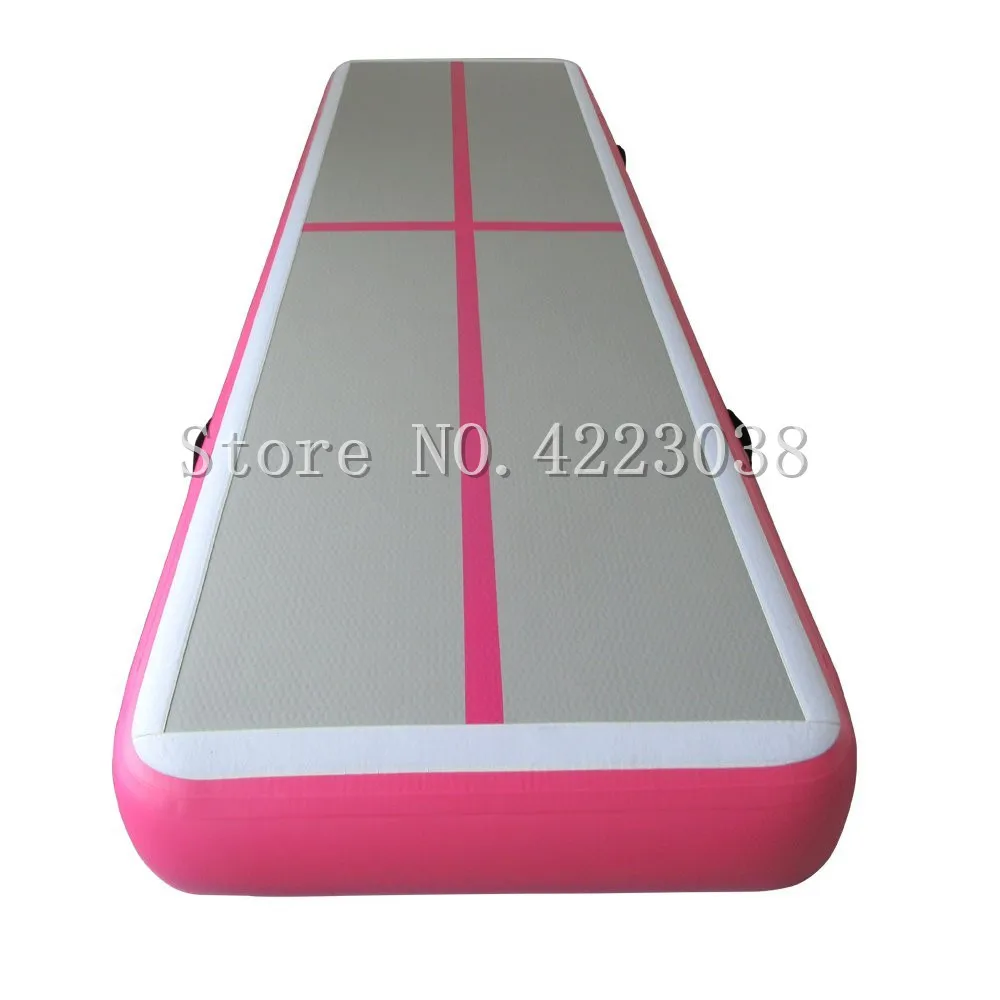 Дешево Бесплатная доставка 8x1x0,2 м надувная воздушная дорожка Акробатический коврик воздушная дорожка гимнастический воздушный напольный коврик ...