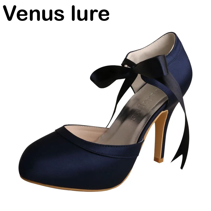 Venus lure/Лидер продаж женские туфли Mary Jane на платформе и каблуке вечерние свадебные