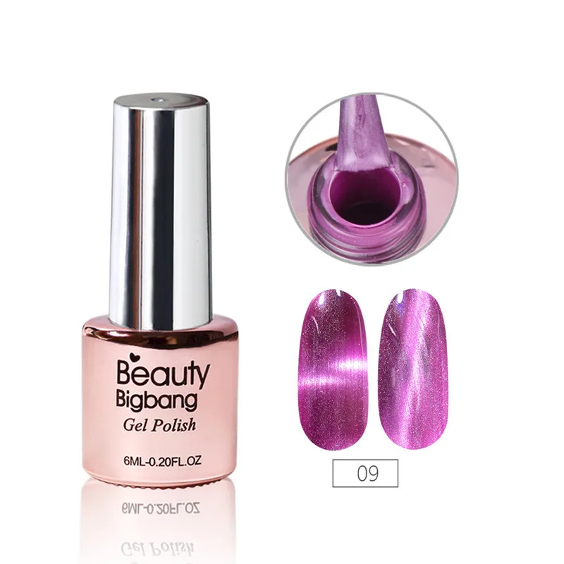 BeautyBigBang Магнитный кошачий глаз Гель-лак для ногтей смоляный лак замачивающиеся покрытые лаком ногти дизайн Сияющий УФ светодиодный Гель-лак для ногтей