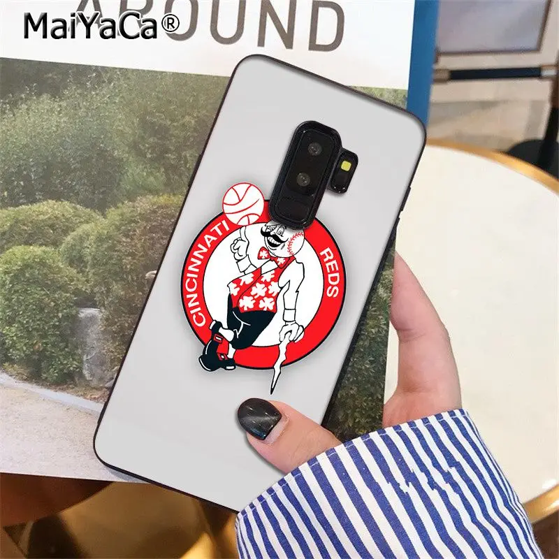 Мягкий силиконовый чехол MaiYaCa Cincinnati для Samsung S9 plus S5 S6 S6edge S6plus S7 S7edge S8