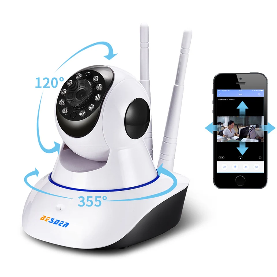 Besder радионяня Yoosee 1MP Wifi ip-камера двухсторонняя аудио Pan Tilt ONVIF P2P сигнализация CCTV домашняя камера безопасности 64G слот для карты SD