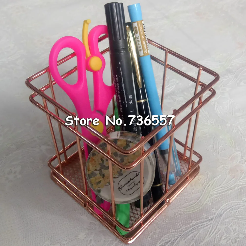 1 комплект Роза Золотая металлическая ручка держатель Коробка Чехол настольные