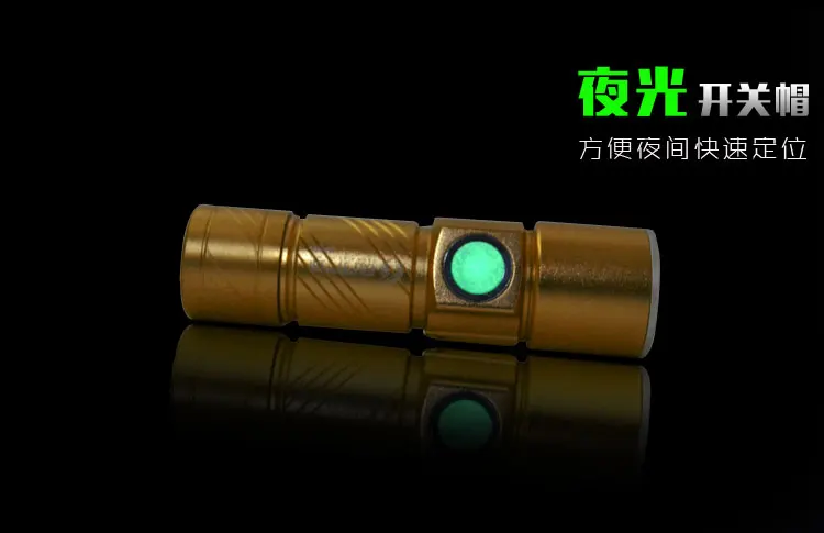 Светодиодный фонарь светильник охотничий мини USB светодиодный фонарь 3 режима масштабируемый фонарь для кемпинга USB СВЕТОДИОДНЫЙ светильник-вспышка удобный перезаряжаемый