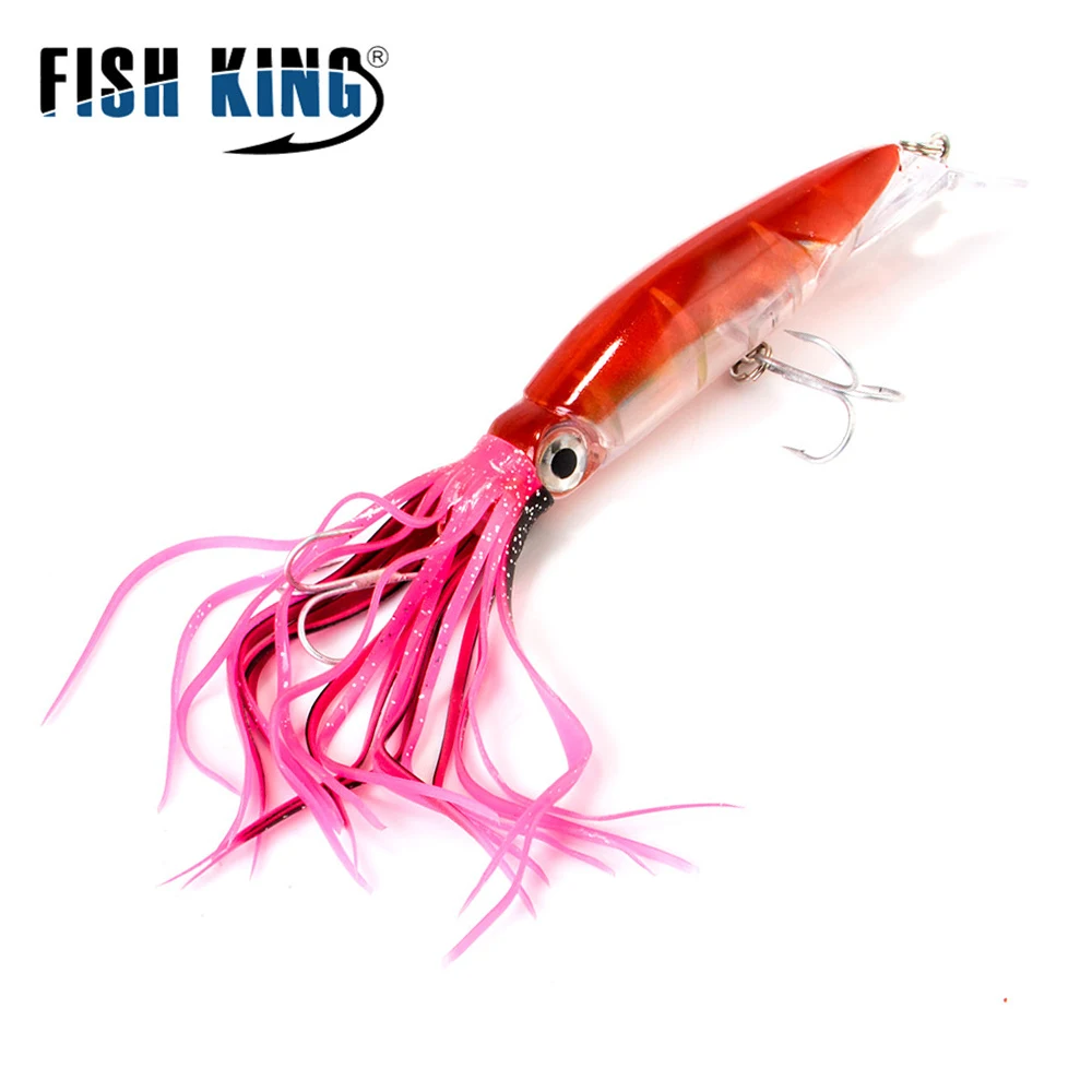 FISH KING жесткая рыболовная приманка 1 шт. 24 см/38 5 г 16 см/18 6 цветов карабин из