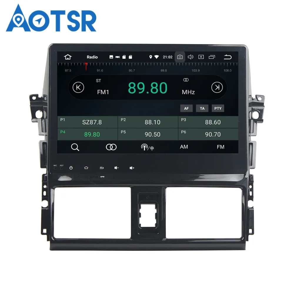 Aotsr Android8.0/7 1 GPS навигация автомобильный DVD плеер для Toyata Vios/Yairs2013 2015multimedia радио