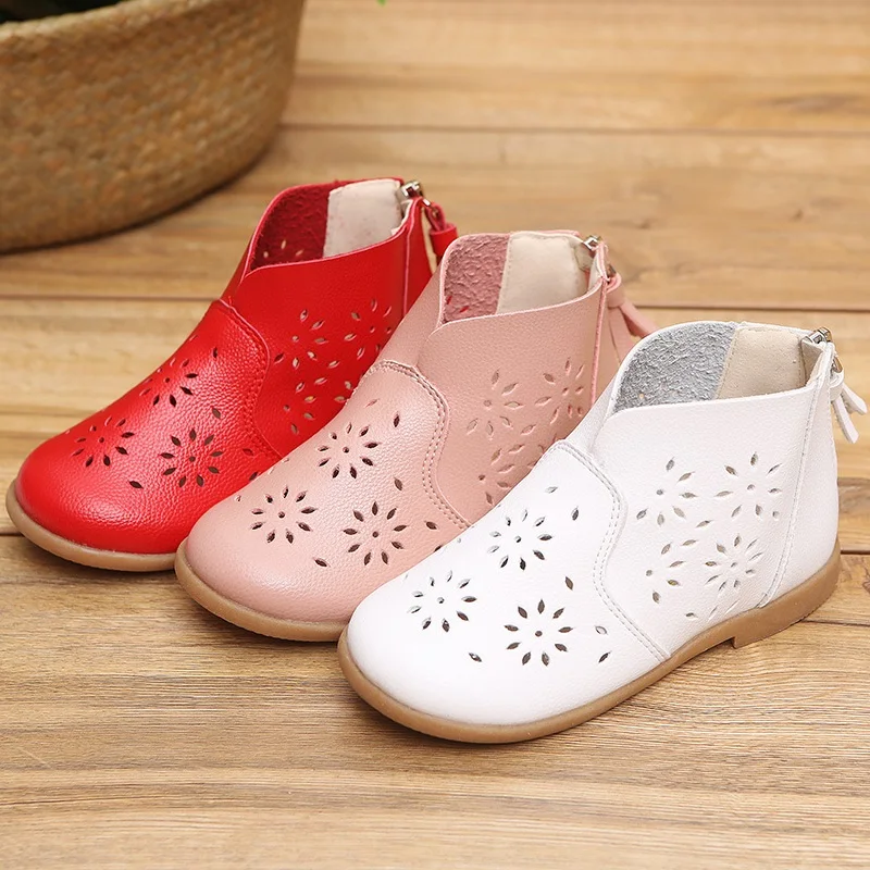 Детская обувь для девочек осенние дышащие ботинки с бахромой весенние принцессы