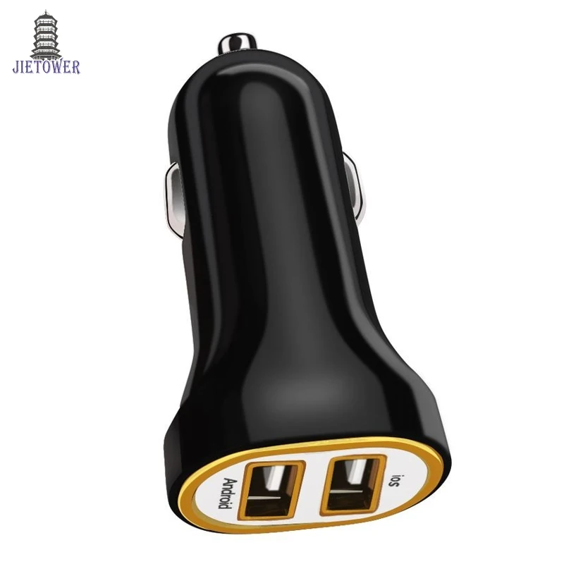 50 шт./лот 2018 Новинка 5 в А 2 порта 2USB мини двойной USB Автомобильное зарядное