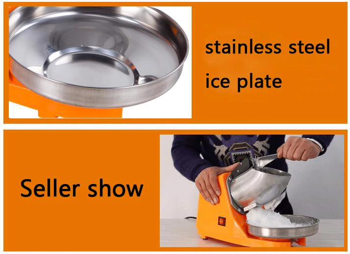 DM-SJ Milk tea shop mute snowflakes shaved ice machine high-speed commercial powerful Electric ice crusher enlarge