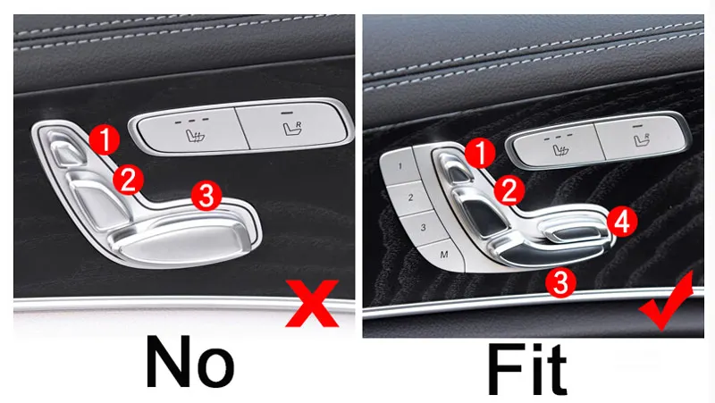 4 шт. хромированные панели для отделки дверей Mercedes Benz E Class W213 E200l E300l ABS|benz e|mercedes