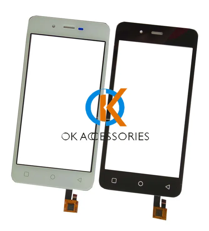 4.7 Inches For Micromax Canvas Spark Q380 Touch Screen Digitizer Black White Color With Tape 1PC/Lot | Мобильные телефоны и