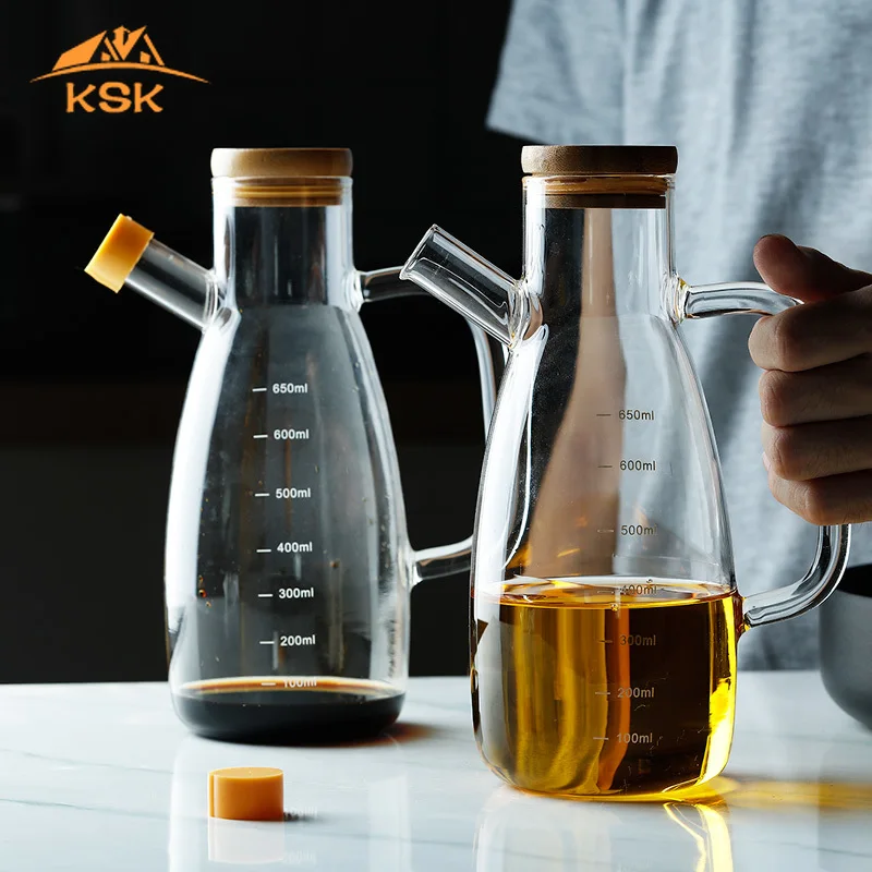 Японское стекло масло банка кухонные принадлежности большой соус cruet бутылка для уксуса Бытовая бутылка масла контейнер для крупы стеклянный контейнер