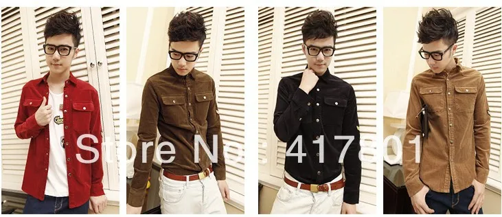 New arrival free shipping men's fashion long sleeve 100% cotton Plaid Shirts red/green/blue and brown color M/L/XL size|cotton white shirt|shirt