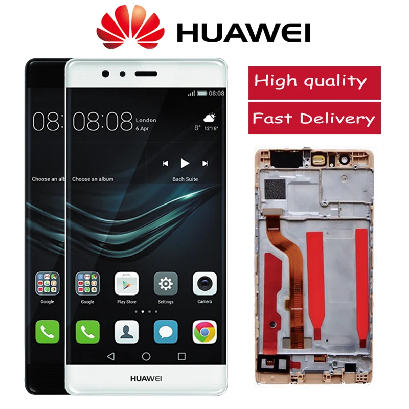 5 2 &quotОригинальный ЖК дисплей для HUAWEI P9 с кодирующий преобразователь сенсорного