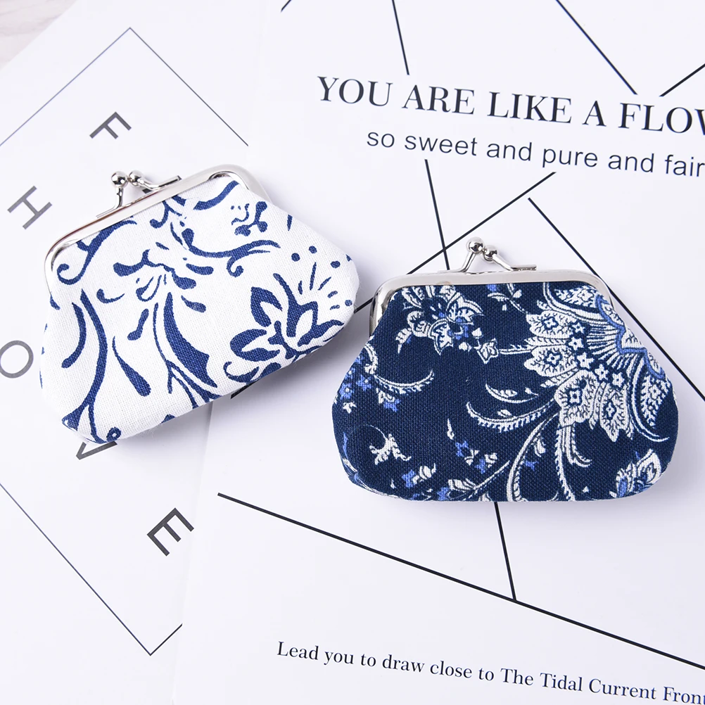 Женский кошелек для монет женская сумка денег на застежке новинка с цветочным