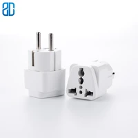 1pcs european germany french to universal travel plug ac power adapter converter connector plug socket 1016a 250v