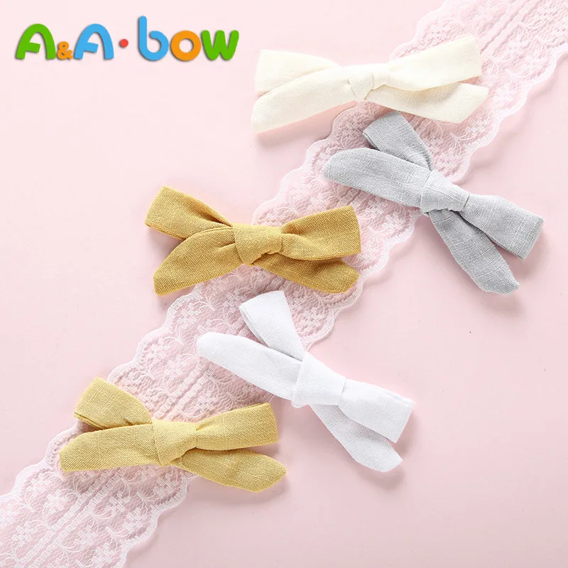 

16pcs/lot Handmade Candy Color Bow Hair Clips For Girls Simple Design Small Hairpins Cute Solid Hair Accessories For Babys