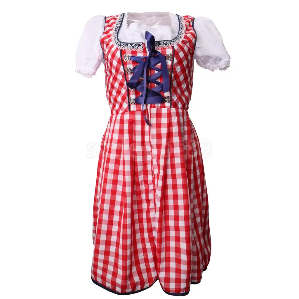Женский Dirndl Bavarian костюм для Октоберфеста немецкая девка девушка пиво красивое платье для девочек Хэллоуин косплей вечерние костюмы