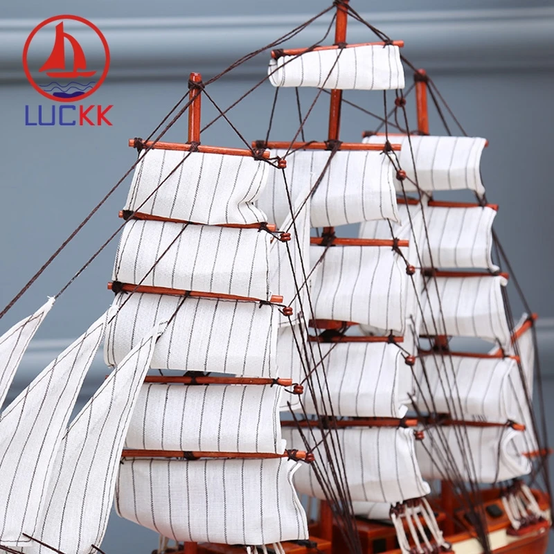 LUCKK CUTTY SARK DIY 60 CM Exquisite Wooden Sailboat Ship Model Wholesale Home Office Decoration Accessorie Crafts Free Shipping | Дом и сад