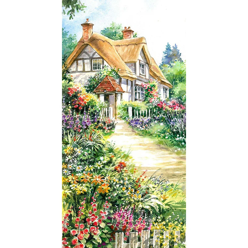 

Full square diamond 5D DIY diamond painting Idyllic landscape Diamond embroidery Cross Stitch Rhinestone mosaic home decor HYY
