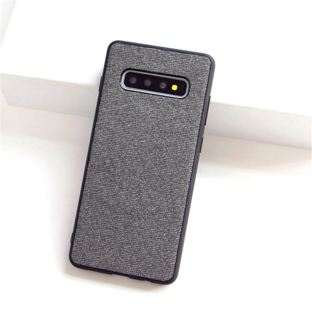 Для samsung Galaxy S10 A10 A20 A30 A50 A8S Note 9 чехол на заднюю панель из ТПУ холст нецарапающаяся