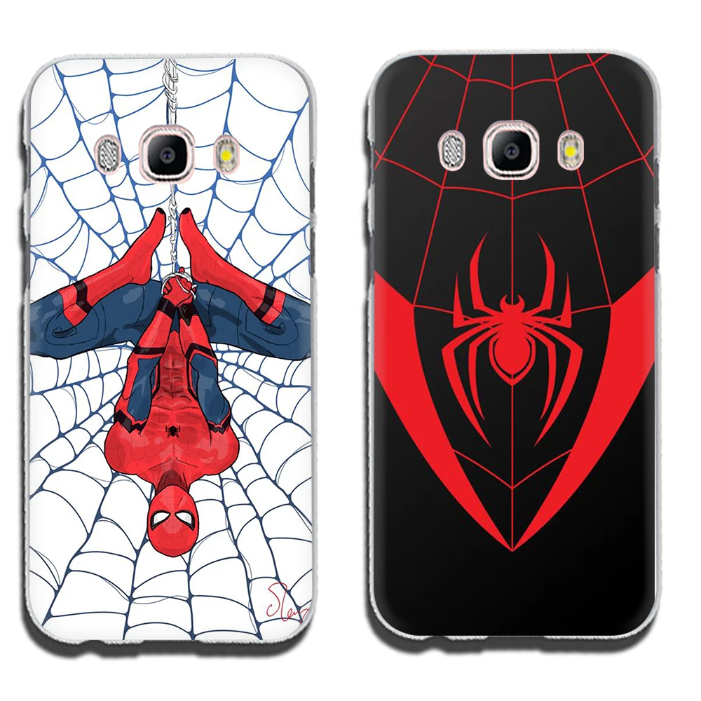 Жесткий чехол для телефона с изображением Человека-паука из комиксов Marvel для samsung Galaxy J1 J2 J3 J4 J5 J6 Plus Prime J7 DUO J8