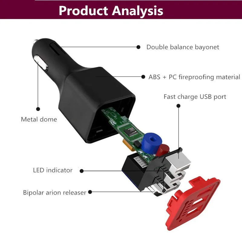 QI автомобильное usb-устройство для зарядки телефона быстрое зарядное устройство |
