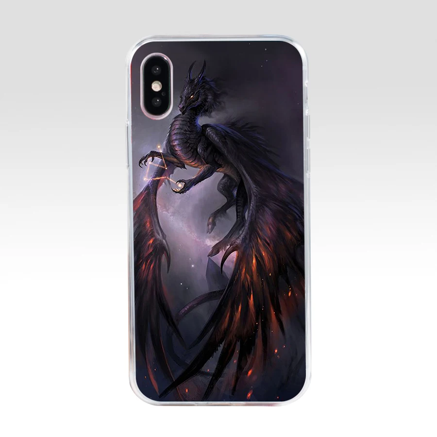 Мягкий Силиконовый ТПУ чехол с китайским драконом 173H для телефона iphone 5 5s se X XR XS