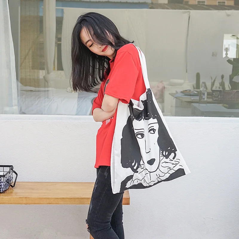 Myvision Female Double Layer Linen Cotton Tote Single Shopping Bags Large Capacity Women's Canvas Beach Bag Casual | Багаж и сумки